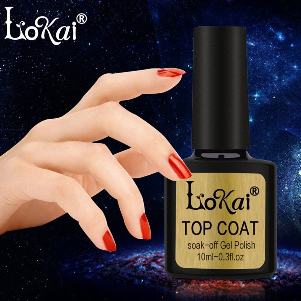 10ml Soak-off Gel Nail Polish Base Gel And Top Coat Long Lasting Nail Art Manicure Durable UV LED Gel Polish Foundation - ebowsos