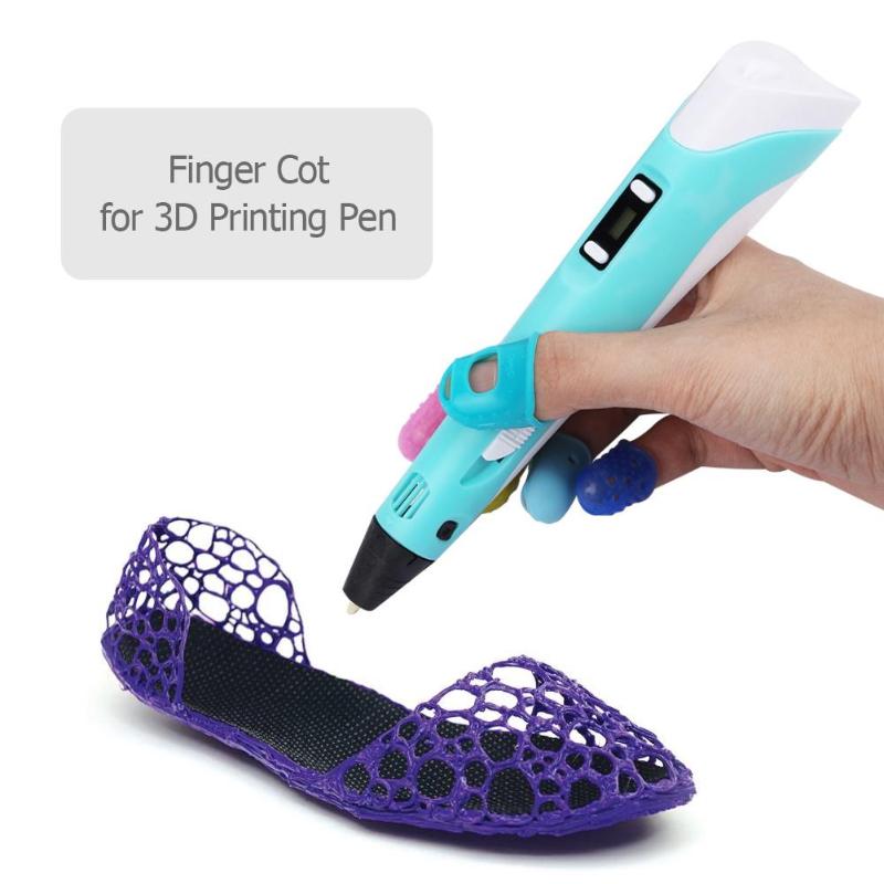 10pcs Insulation Finger Sleeve Silicone Finger Protective Case Cover Cot for 3D Printing Pen Finger Sleeve Insulated Finger Cot - ebowsos