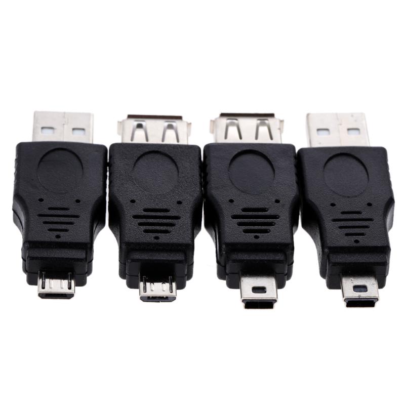 10pcs OTG 5pin F/M Changer Adapter Converter USB Male to Female Micro USB  Adapter Connector Usb Gadget - ebowsos