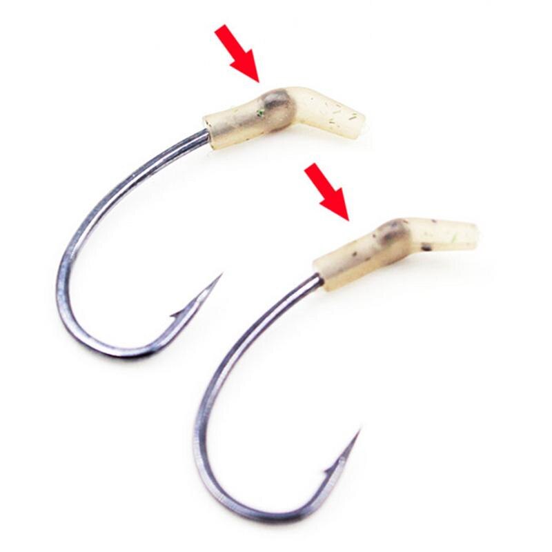 10pcs Portable Anti-tangle Sleeves Color Small Bent Fishing Hook Line Aligner Carp Fishing Angling Tackle Accessories-ebowsos