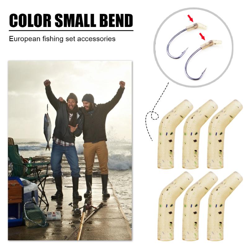 10pcs Portable Anti-tangle Sleeves Color Small Bent Fishing Hook Line Aligner Carp Fishing Angling Tackle Accessories-ebowsos