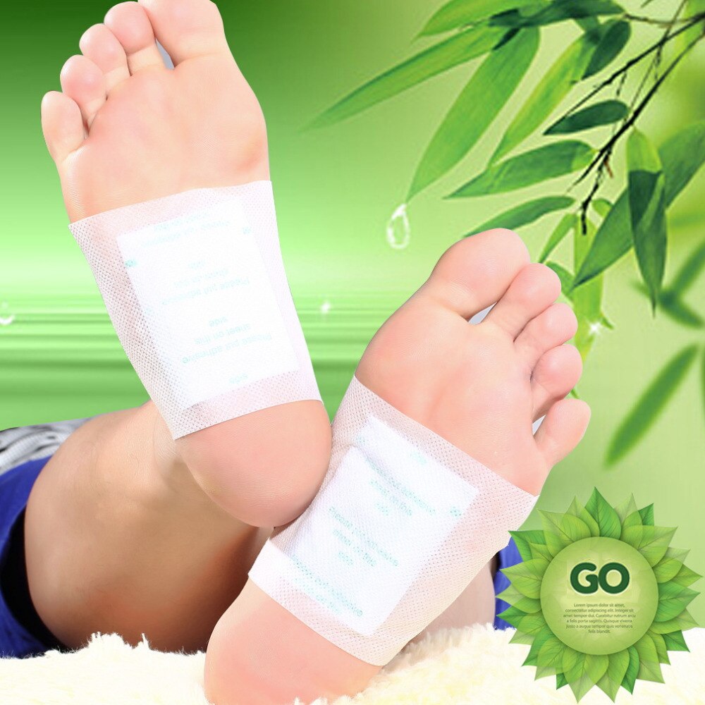 10pcs/lot Adhesives Detox Foot Patch Bamboo Pads Patches With Adhesive Improve Sleep Beauty Slimming Patch - ebowsos
