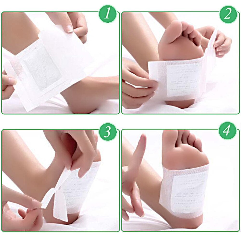 10pcs/lot Adhesives Detox Foot Patch Bamboo Pads Patches With Adhesive Improve Sleep Beauty Slimming Patch - ebowsos