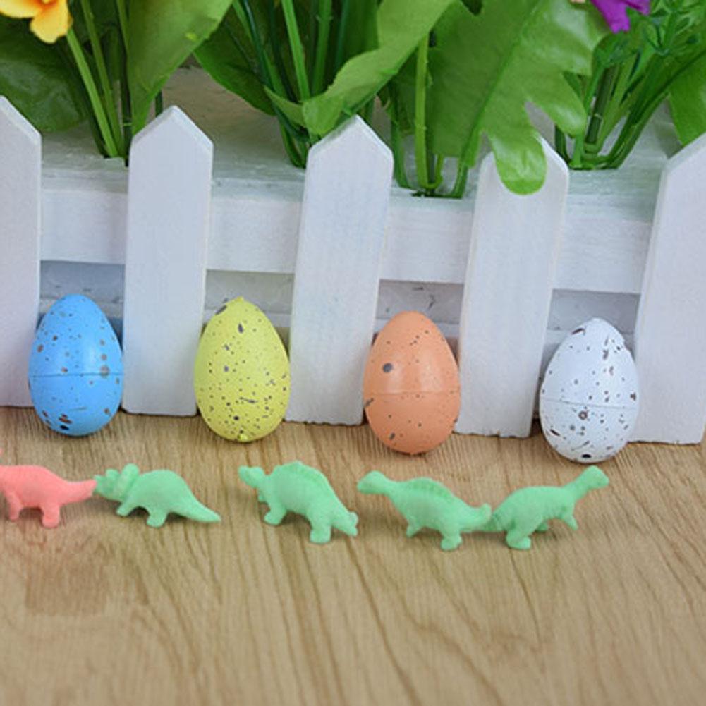 10pcs/lot Colorful Growing Dinosaur Eggs Baby Novelty Gag Toys Children Toys Cute Magic Hatching For Kids Educational Toys-ebowsos