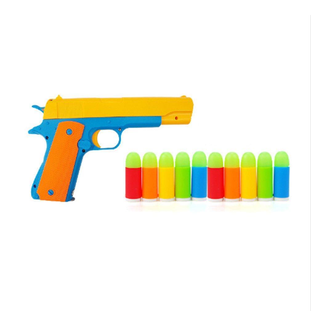10pcs/lot Colorful Luminous Bullets Mini Soft Bullet Toy Gun For Pistol Gun LN-ebowsos