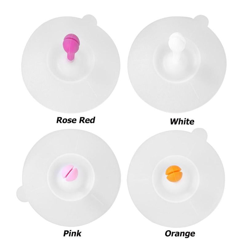 10x10cm Silicone Cup Cover Cute Small Bean Sprout Heat Resistant Sealed Cups Lid High Low Temperature Resistance Dropshipping - ebowsos
