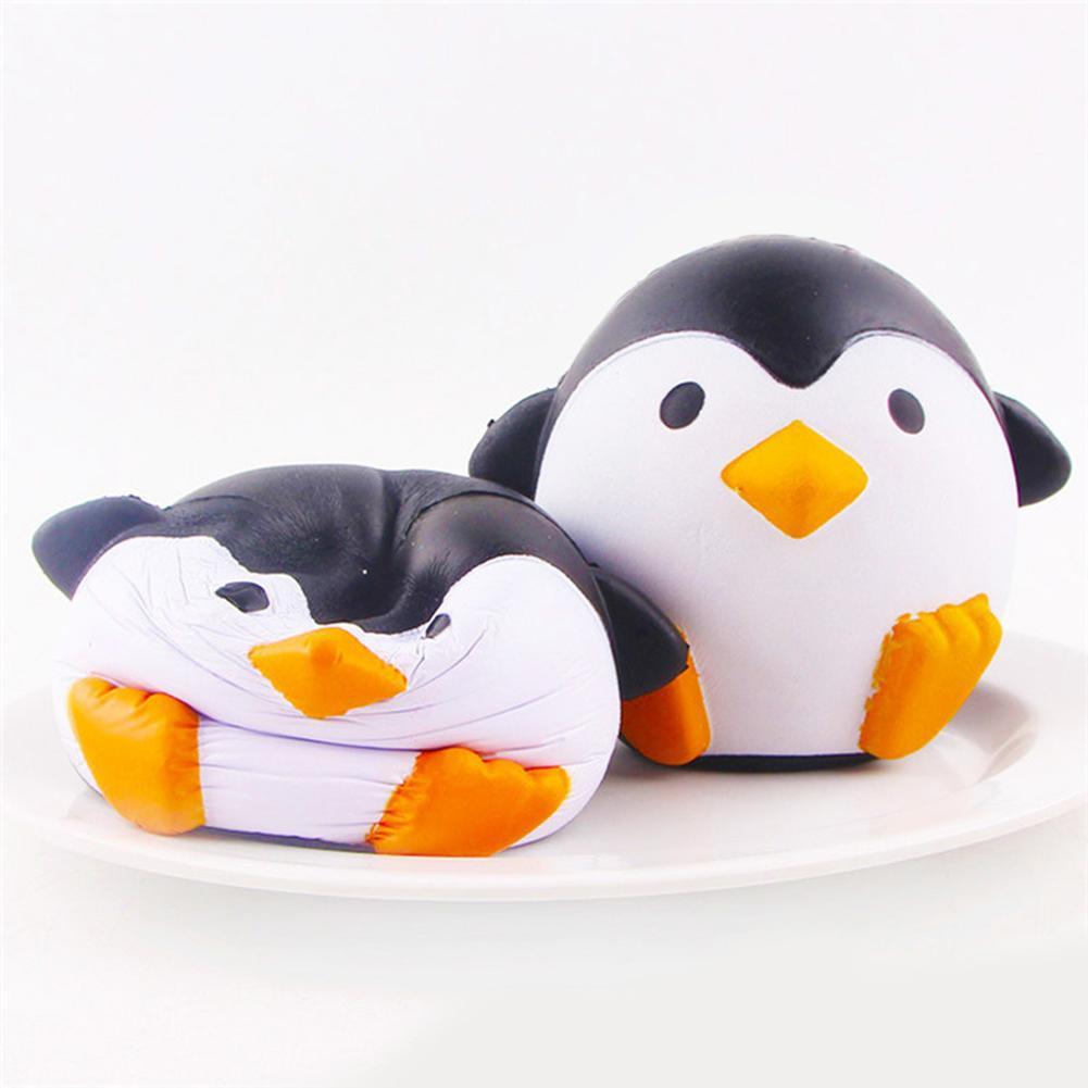 11.5CM Cute Fat Penguins Squeeze Toy Slow Rising Squishies Scented Fun Cartoon Animal Toy For Children Adult Stress Relief-ebowsos