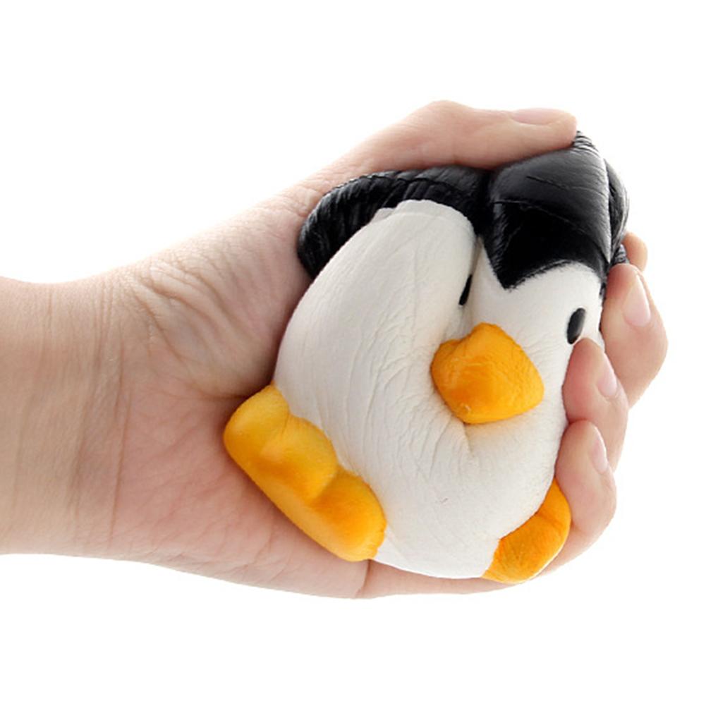 11.5CM Squeeze Cute Penguins Slow Rising Scented Fun Cartoon Animal Toys Gift Children Adult Stress Relief Mobile Phone Straps-ebowsos