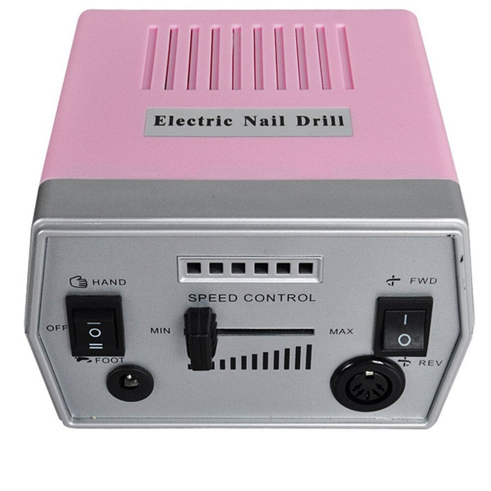 110V Electronic Nail Care 20000RPM Electric Nail Art Drill Grinding Machine Hot Sale - ebowsos