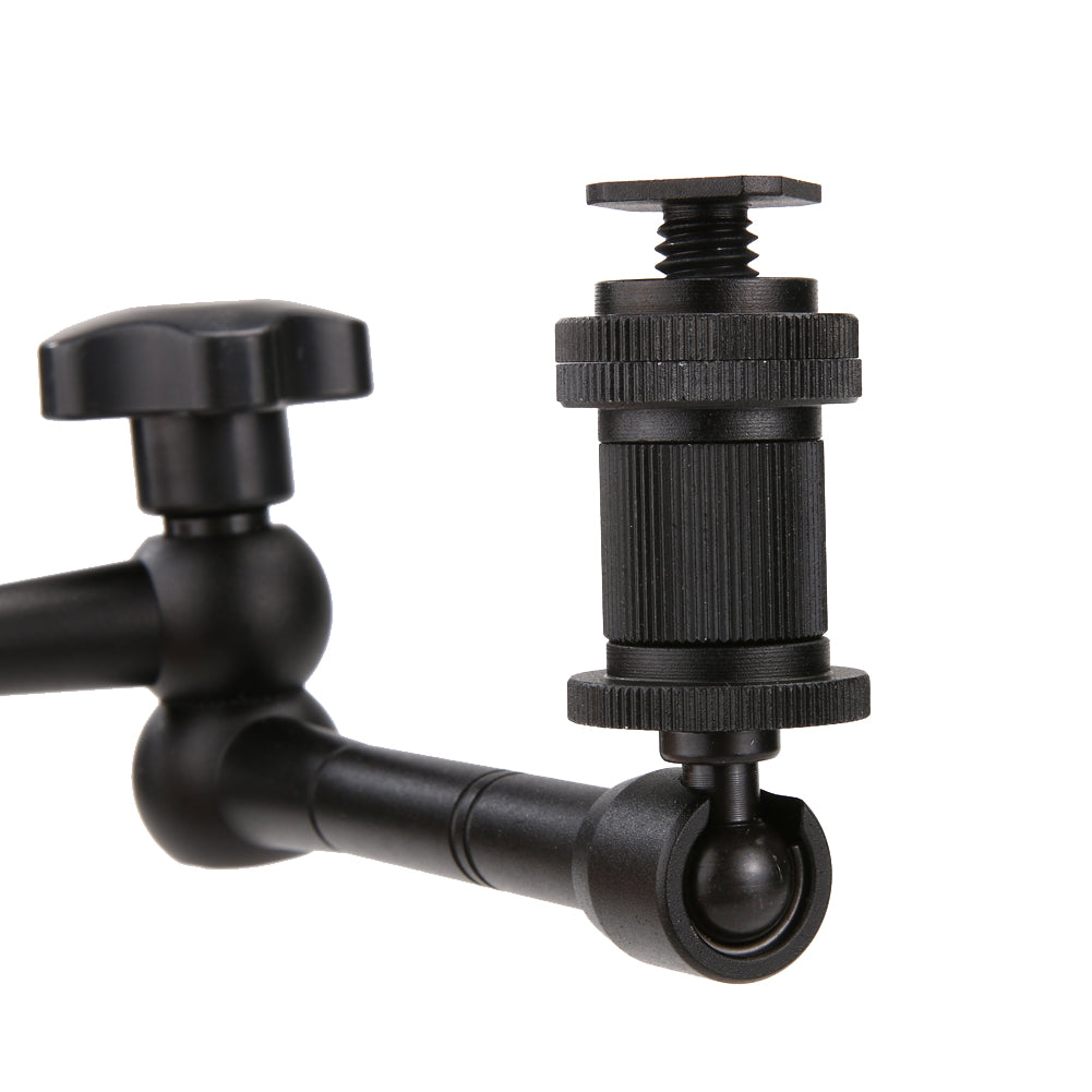 11inch Adjustable Friction Articulating Magic Arm + Super Clamp For DSLR LCD Monitor LED Light Camera Accessories - ebowsos