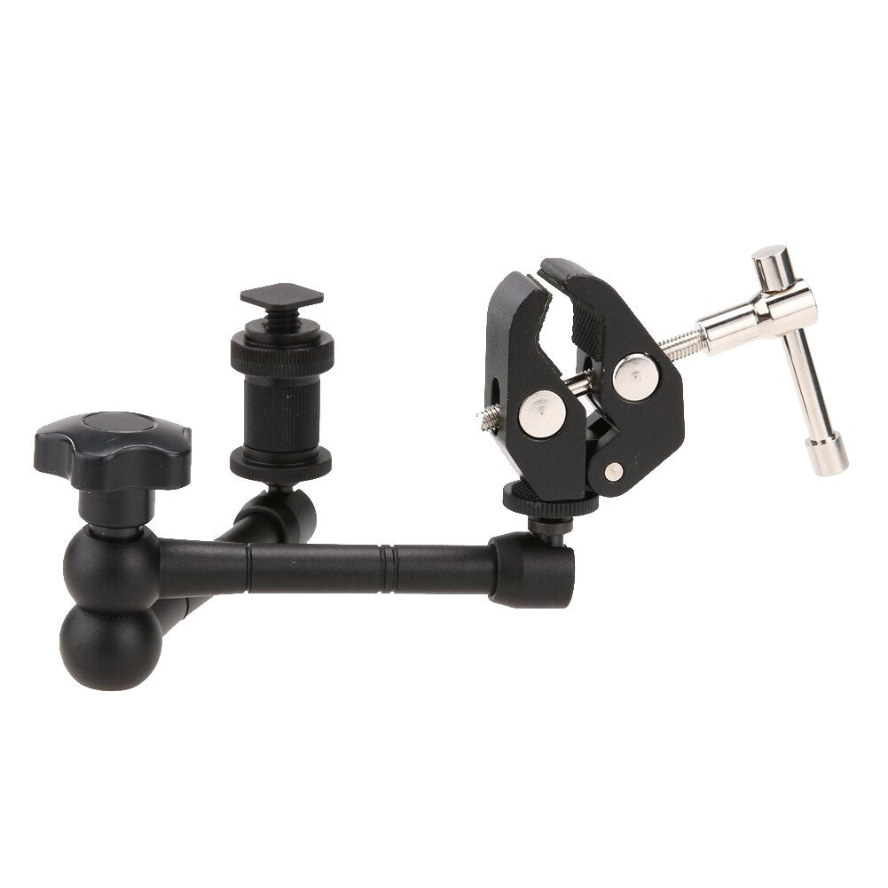 11inch Adjustable Friction Articulating Magic Arm + Super Clamp For DSLR LCD Monitor LED Light Camera Accessories - ebowsos