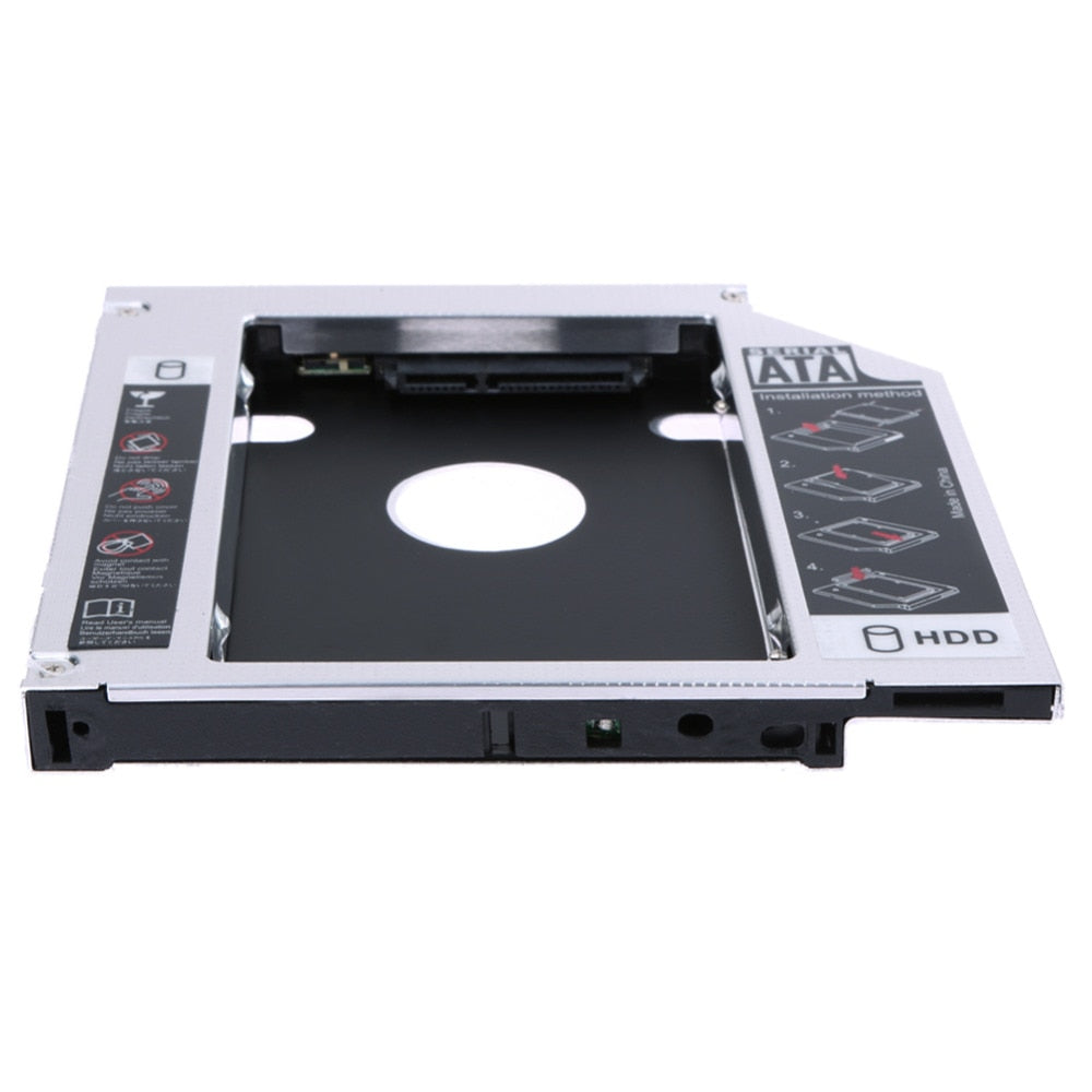 12.7mm Universal Aluminum HDD Caddy 2.5inch SATA HDD SSD Hard Drive ...