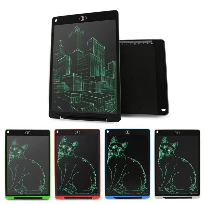 12 Inch LCD Writing Tablet Digital Drawing Tablet Handwriting Pad Portable Electronic Graphics Notepad Board With CR2032 Battery - ebowsos