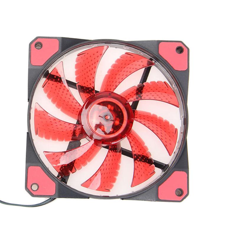 120*120*25mm 12V 15 LED Neon Light Quite Computer Case Mod Cooling Fan Cooler Ventilador PC Case Radiator Ventilador - ebowsos