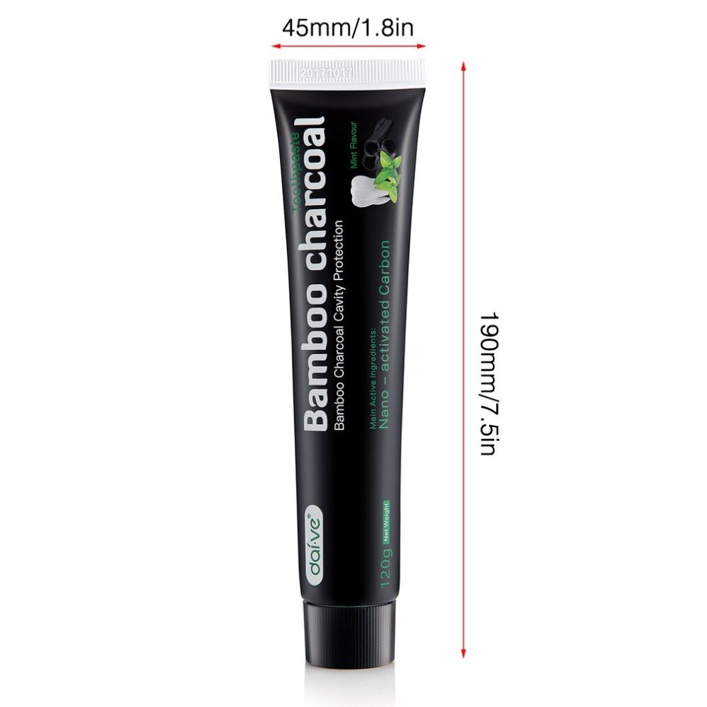 120G Natural Black Toothpaste Tooth Care Whitening Oral Hygiene Mint Bamboo Charcoal Toothpaste Teeth Oral Care Remove Stains - ebowsos