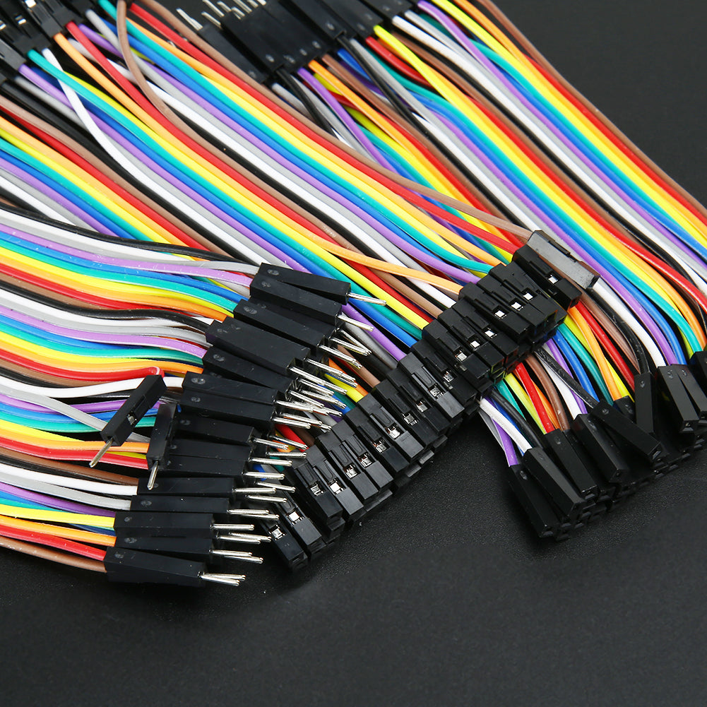 120pcs Ribbon Line Dupont Cable Solderless Flexible Breadboard Jumper Wires Cable Male to Male/ Female to Female/ Male to Female - ebowsos