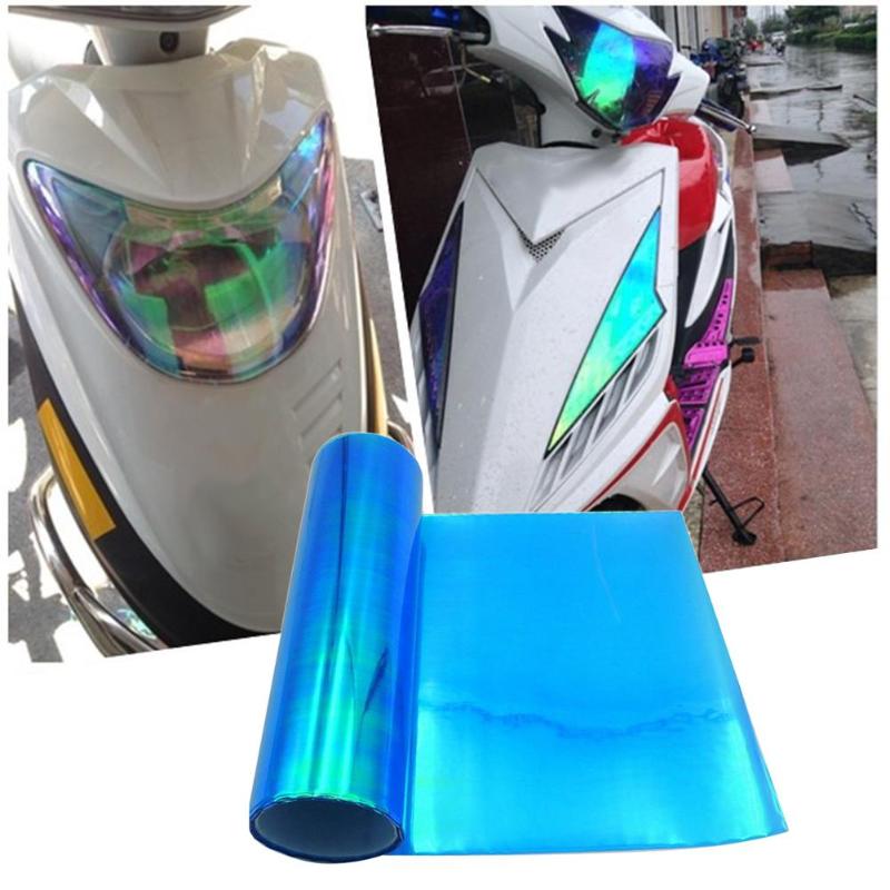 120x30cm Auto Car Tint Headlight Taillight Fog Light Vinyl Smoke Film Sheet Sticker Cover 47x12inch Car Styling Decorative Stick - ebowsos