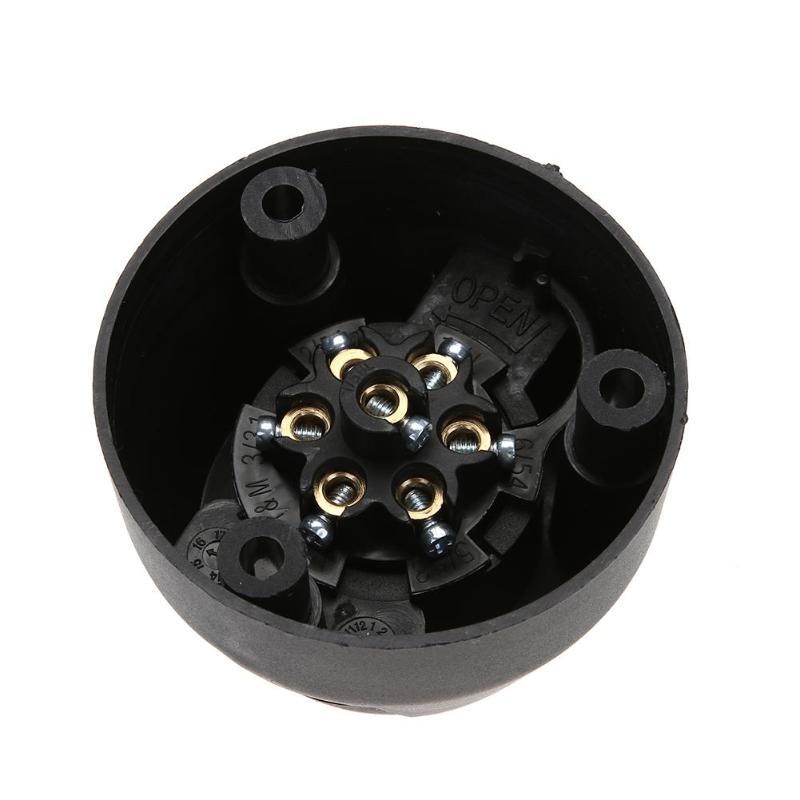 12V 7 Pin Plastic Trailer Towing Car Plug Socket Wiring Connector Adapter Car Truck Trailer Plug Socket Wiring Connector Cable - ebowsos