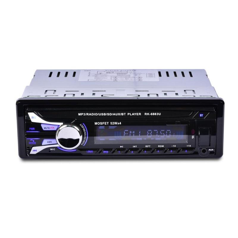 12V Bluetooth Car Radio FM/AM MP3 Audio Player USB Disk SD Card Playing AM Radio Aux Input Receiver SD USB 200W MP3 Player - ebowsos