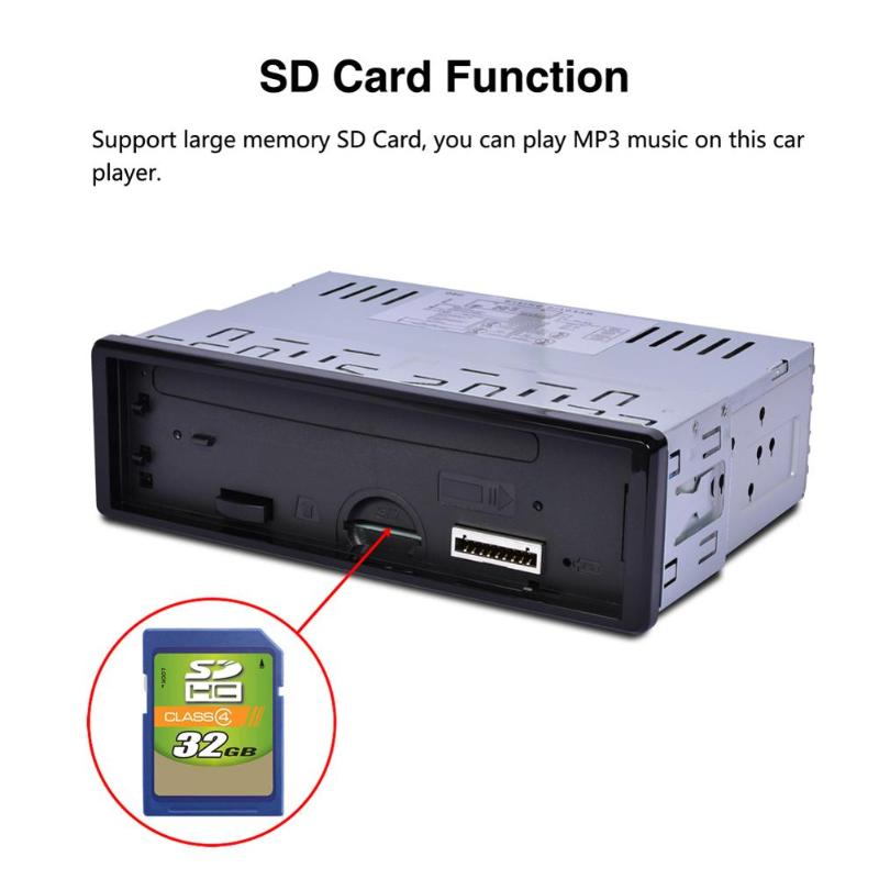 12V Bluetooth Car Radio FM/AM MP3 Audio Player USB Disk SD Card Playing AM Radio Aux Input Receiver SD USB 200W MP3 Player - ebowsos