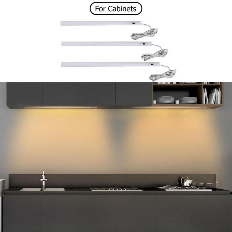 12V Hand Sweep Motion Sensor LED Cabinet Light Kitchen Closet Wardrobe Lamp Aviation Aluminum Heat Dissipation Strong Use Life - ebowsos