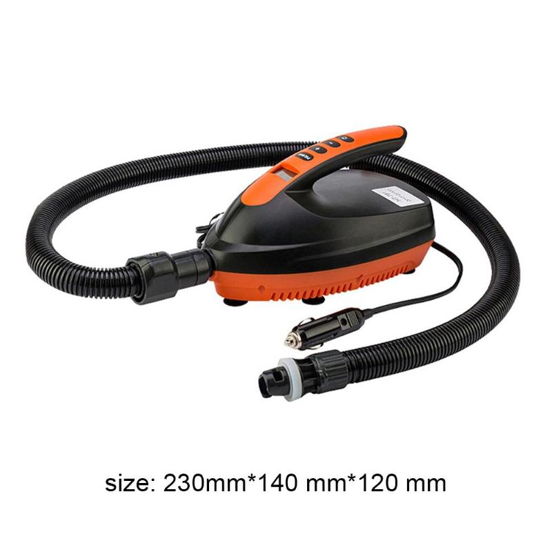 12V SUP Max 16 PSI Vehicle Electric Inflatable Pump Fashionable with 6 Nozzles for Paddle Necessary Outdoor Surfing Supplies-ebowsos