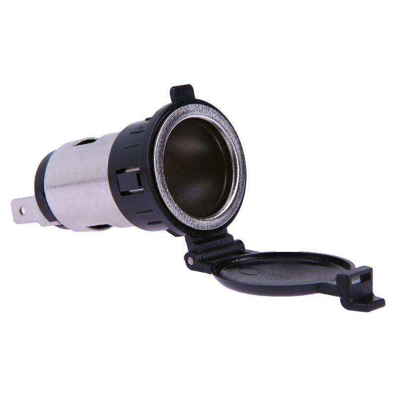 12V Waterproof Car Auto Motorcycle Cigarette Lighter Power Plug Socket - ebowsos