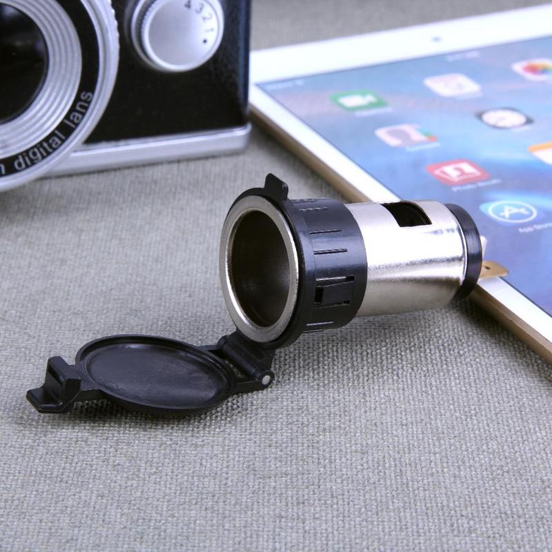 12V Waterproof Car Auto Motorcycle Cigarette Lighter Power Plug Socket - ebowsos