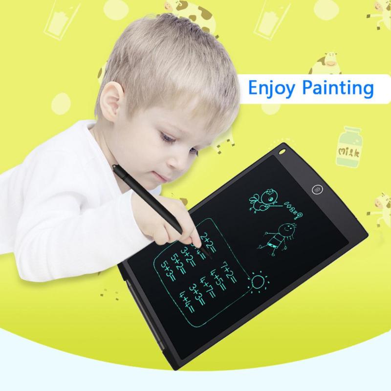 12inch Portable Smart LCD Writing Tablet Digital Handwriting Drawing Pad Graphic Board Notepad with button cell - ebowsos