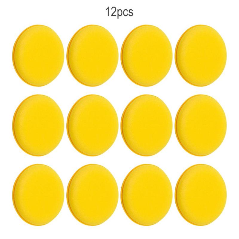 12pcs/set Auto Car Washing Cleaning Sponge Vehicle Automobile Polishing Waxing Cleaning Scrubber Car Styling Cleaning Sponges - ebowsos