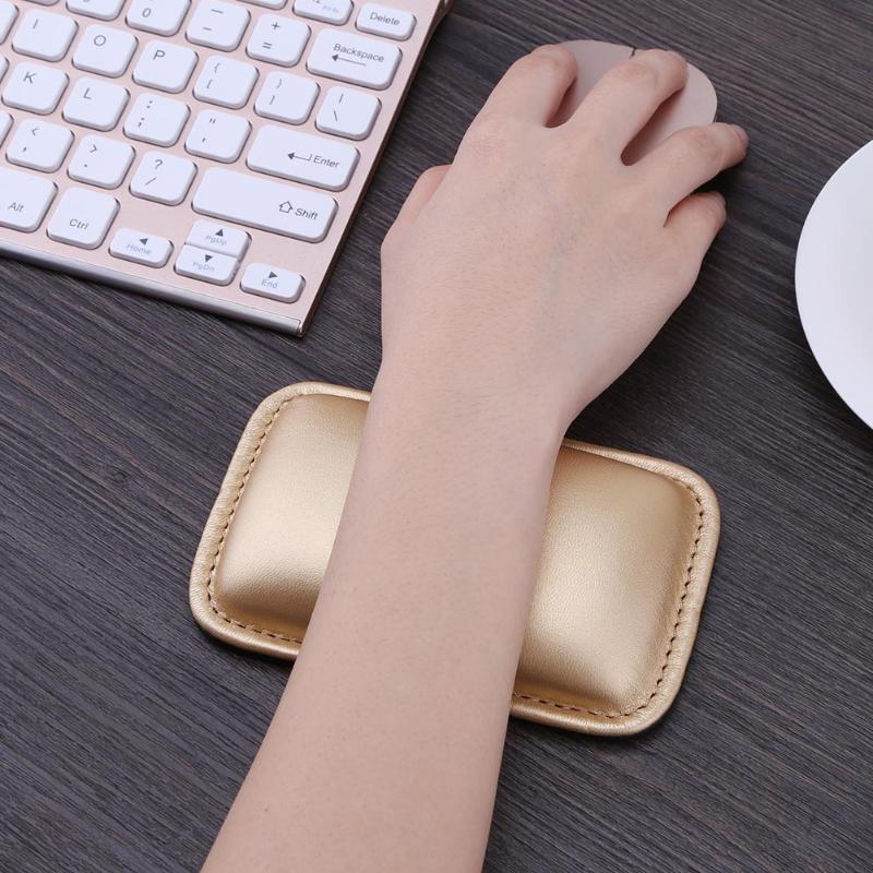 130*80*15mm PU Leather Mouse Hand Holder Soft Comfortable Mouse Pad Gaming Mouse Hand Wrist Rest Guard Hand Rest 4 Colors New - ebowsos