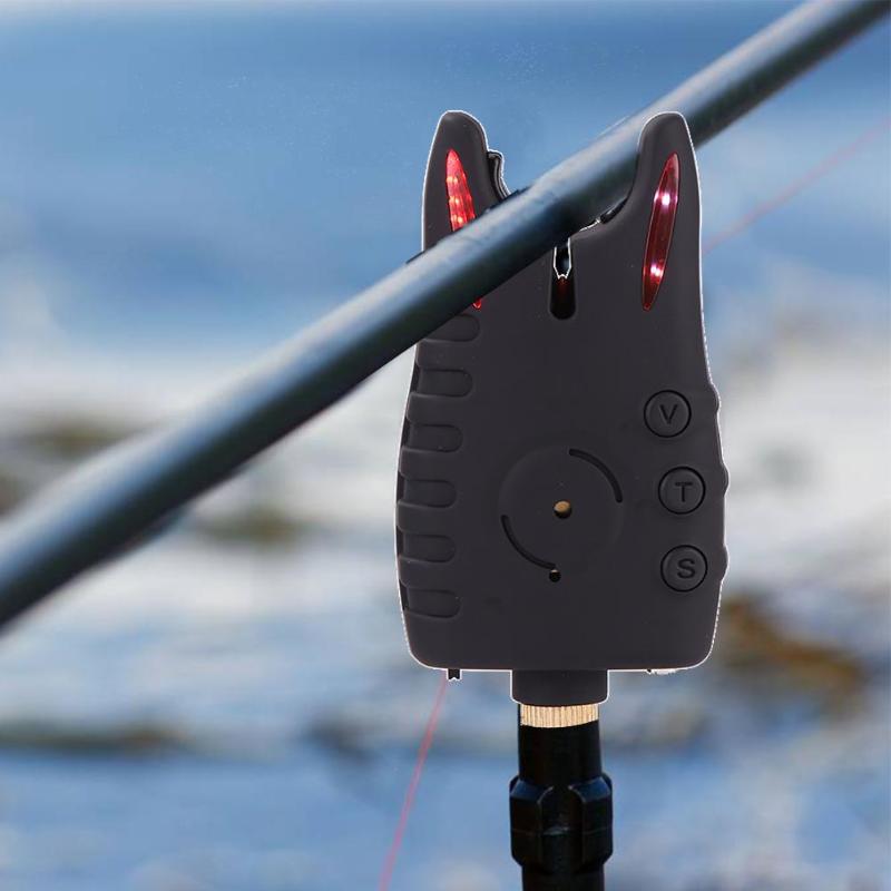 13pcs/set 8LED Carp Fishing Bite Alarm Set Fishing Rod Alarm Indicators with Volume Tone Sensitivity Control with Receiver Case-ebowsos
