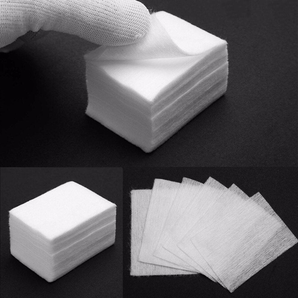 1400pcs Nail Art Tips Manicure Polish Remover Clean Wipes Cotton Lint Pads Paper Manicure Nail Art Clean Wipes - ebowsos