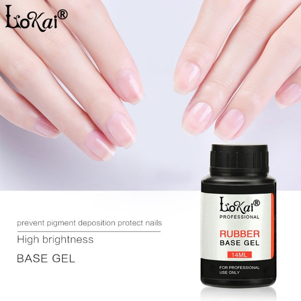 14ml/30ml Rubber Base Gel Rubber Top Gel Soak-off Gel Nail Polish For Long Lasting Nails Layer Cure Under UV Lamp Professional - ebowsos