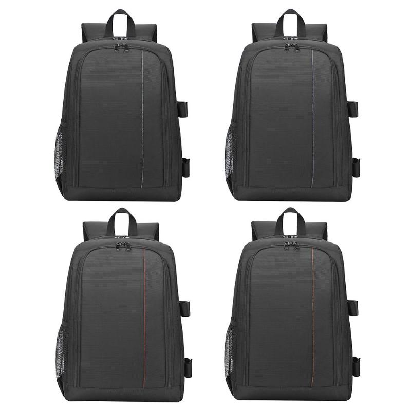 15.6" Case Waterproof Digital Camera Backpack Camcorder Video Lens Bag With Rain Cover SLR Tripod Camera Bag for Canon for Nikon - ebowsos