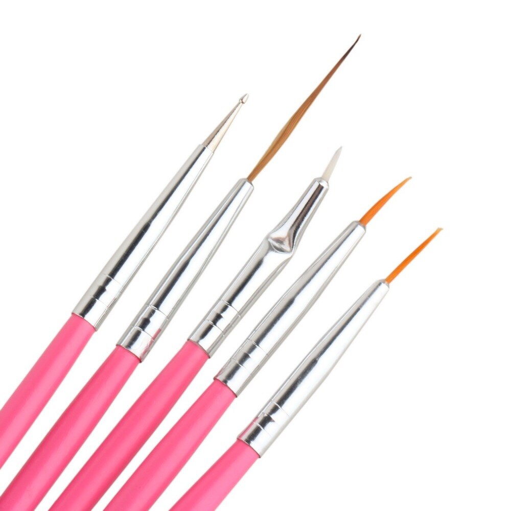 15 Pcs Cosmetic Nail Art Polish Painting Draw Pen Brush Tips Tools Set UV Gel DIY Decoration Beauty Painting Equipment Tools - ebowsos