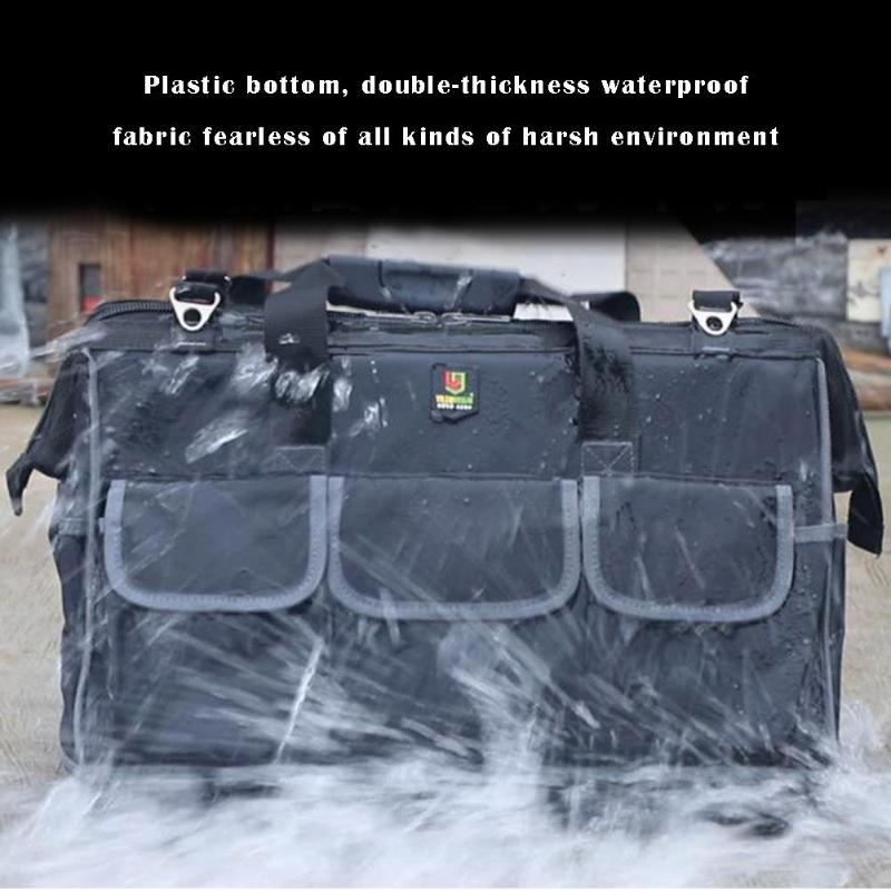 15 in Oxford Cloth Waterproof Storage Tool Bag Toolkit Tool Bag Large Capacity Shoulder Hand Bag - ebowsos