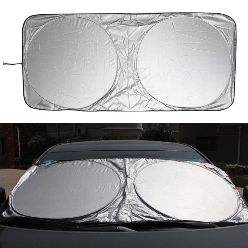 150 x 70cm Car Sunshade Front Rear Window Film Windshield Visor Cover UV Protect Reflector Car-styling Sun Block Sunshade Cover - ebowsos
