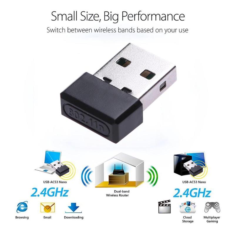 150Mbps Wireless Adapter USB WiFi Wireless Network Card 802.11 b/g/n LAN Adapter Receiver Mini Computer Network Card Receiver - ebowsos