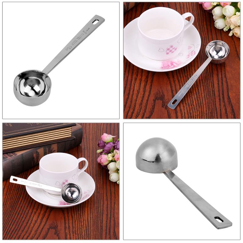 15ML/30ML Coffee Scoop Thicken Stainless Steel Tablespoon Measuring Spoons Tablespoon Tea Spoon for Fruit Powder Dried Milk - ebowsos