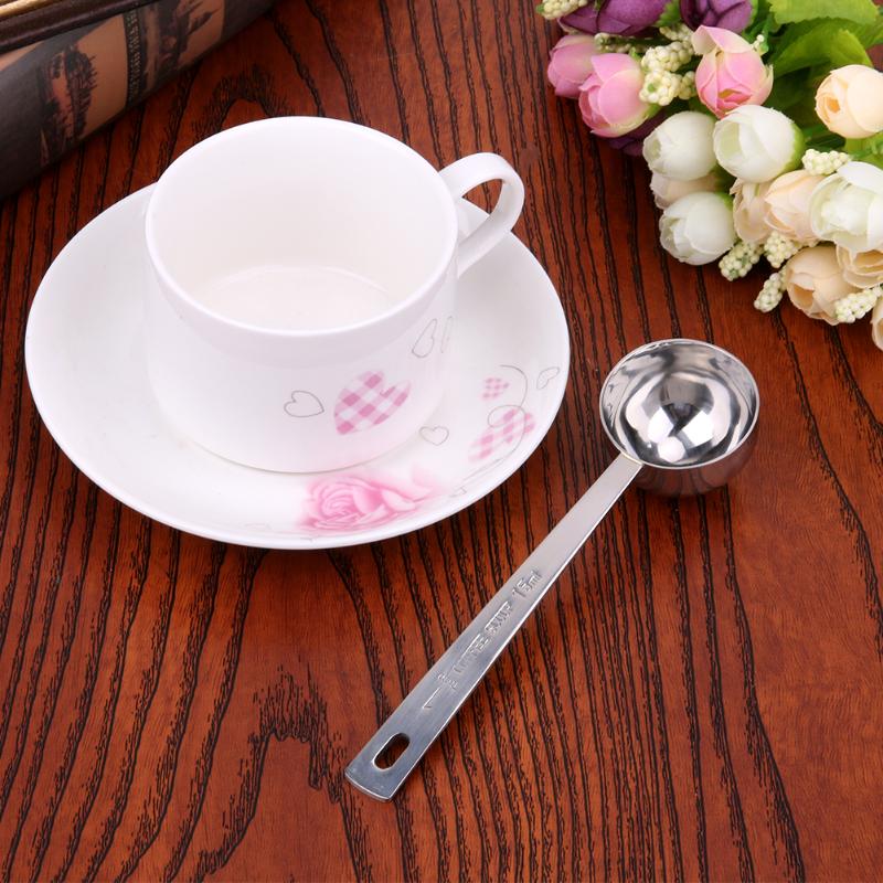 15ML/30ML Metal Coffee Scoop Thicken Stainless Steel Smooth Tablespoon Measuring Spoon Kitchen Bar Tools - ebowsos