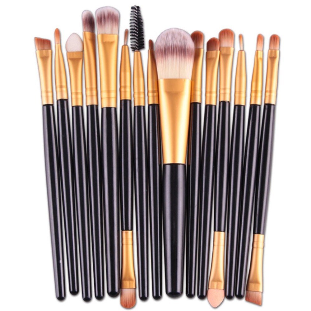 15pcs Make Up Brushes Set Make Up Tools Suits for Beauty Makeup Professional Eye Shadow Foundation Eyebrow Lip Concealer - ebowsos