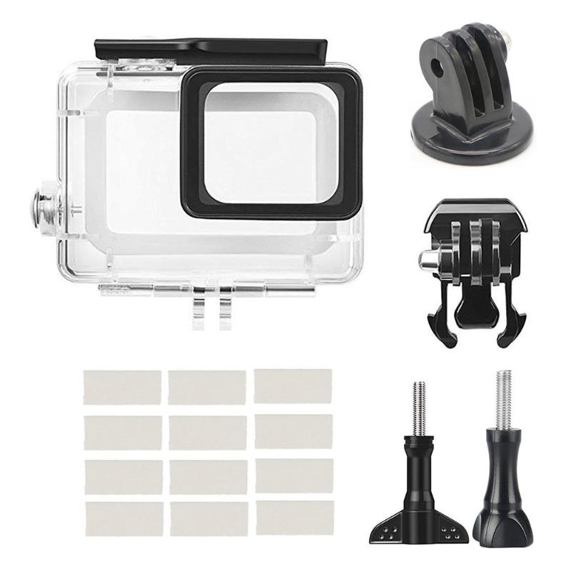 17Pcs/set Underwater Waterproof Case Diving Housing Mount for GoPro Hero 5/6/2018/Black High Quality Waterproof Case Accessory - ebowsos