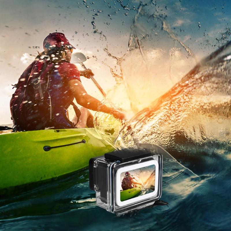 17Pcs/set Underwater Waterproof Case Diving Housing Mount for GoPro Hero 5/6/2018/Black High Quality Waterproof Case Accessory - ebowsos