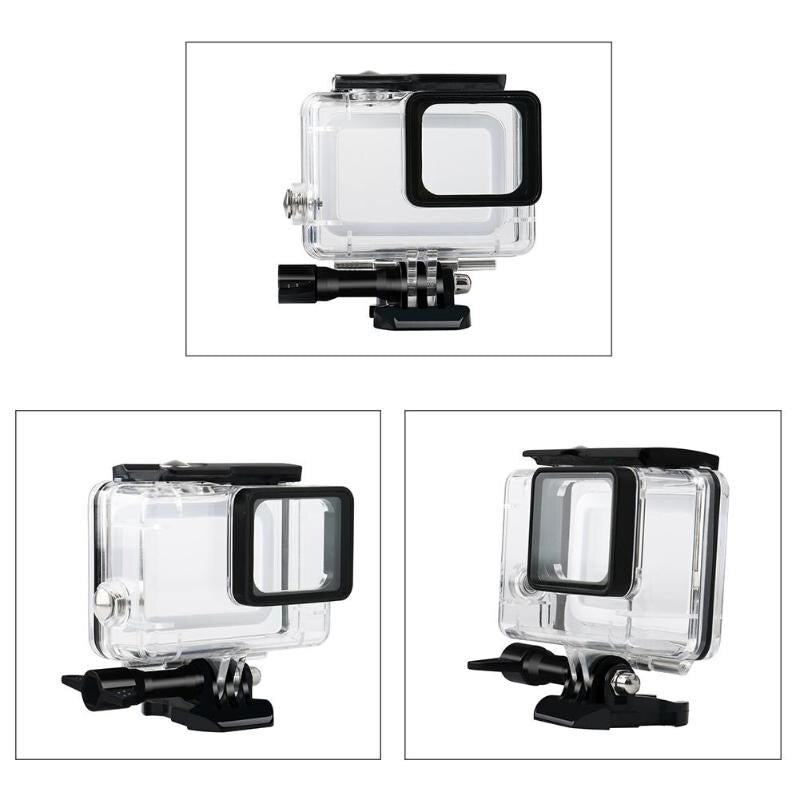 17Pcs/set Underwater Waterproof Case Diving Housing Mount for GoPro Hero 5/6/2018/Black High Quality Waterproof Case Accessory - ebowsos