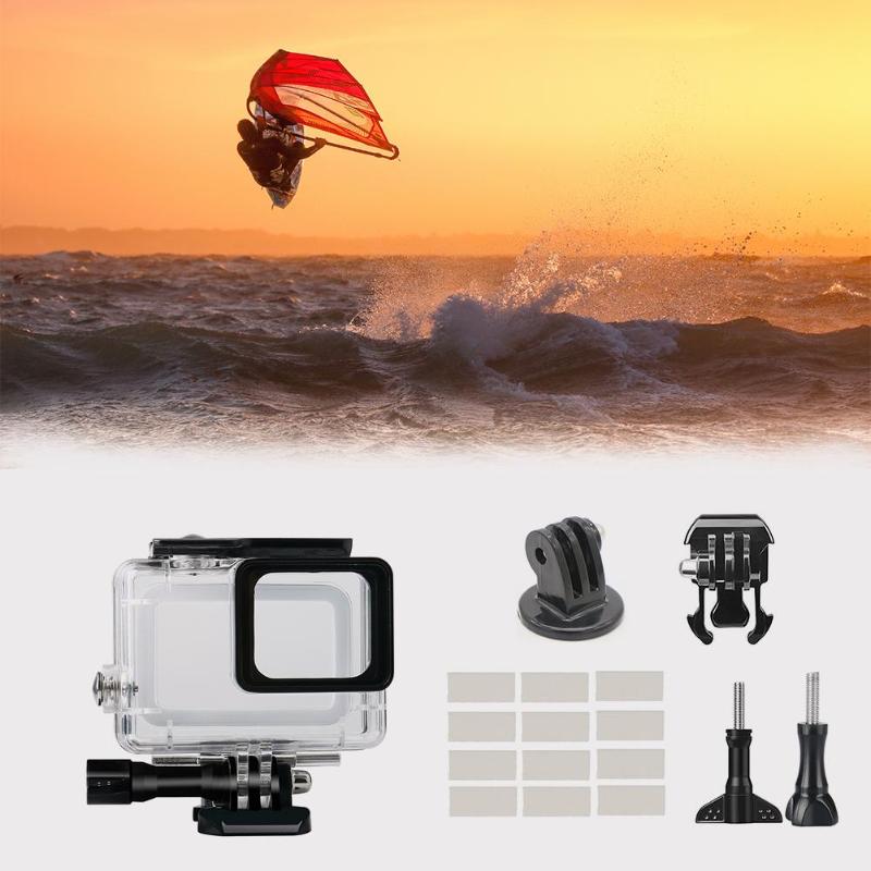 17Pcs/set Underwater Waterproof Case Diving Housing Mount for GoPro Hero 5/6/2018/Black High Quality Waterproof Case Accessory - ebowsos
