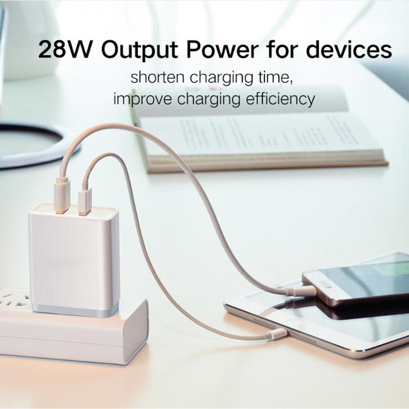 18W/10W Dual USB Ports Wall Charger Adapter Power Supply Socket Adaptor US EU Plug for Qualcomm Quick Charging 3.0 - ebowsos