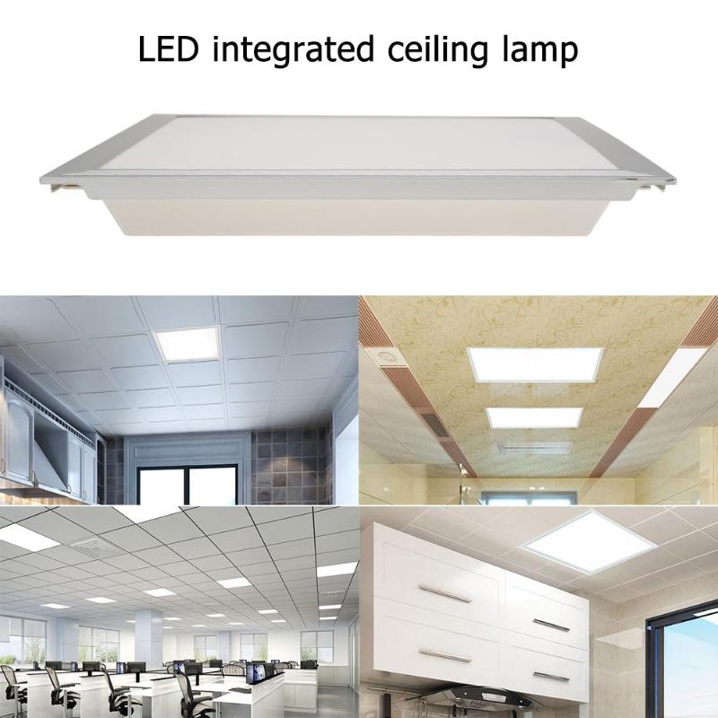 18W 220V LED Lights Aluminum Acrylic LED Panel Light Bathroom Kitchen Ceiling Lamp Thin Simple Design Dropshipping - ebowsos