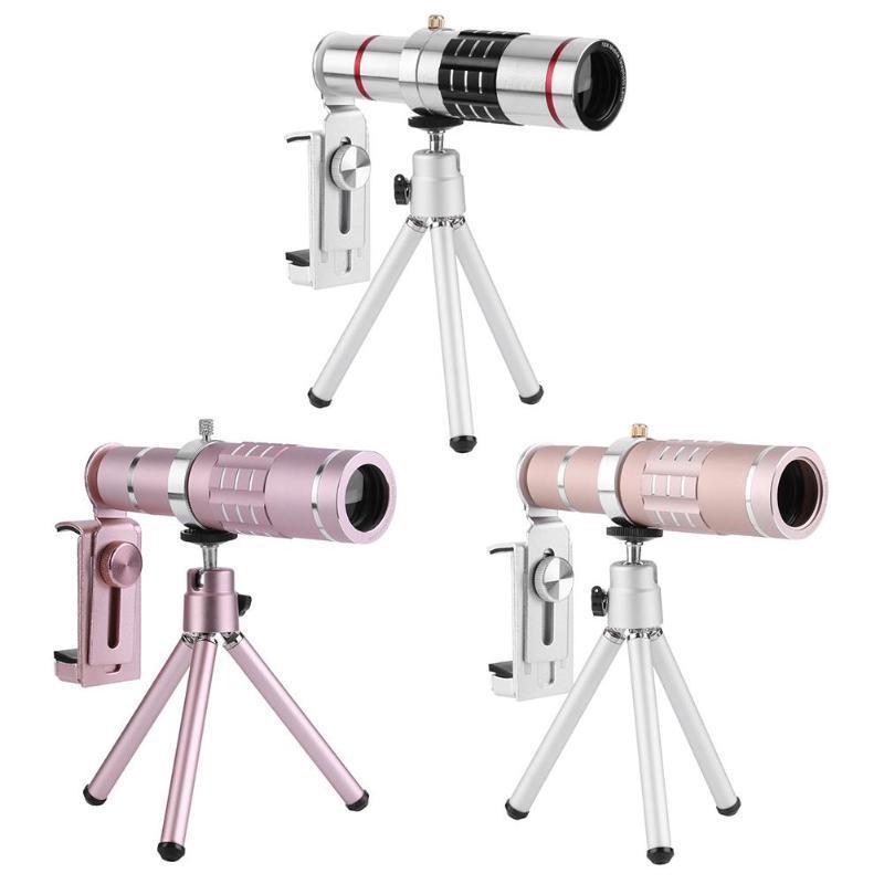 18x Zoom Optical Telescope Telephoto Lens 18 Degree Visual Angle with Tripod Metal Clip Kit Universal Phone Camera Lens Hot Sale - ebowsos