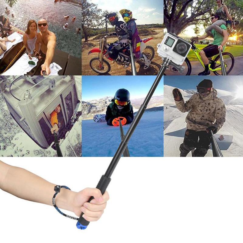 19inch Protable Extendable Camera Selfie Stick Action Camera Handheld Monopod Tripod for Gopro Hero 7 6 5 Selfie Sticks Hot Sale - ebowsos